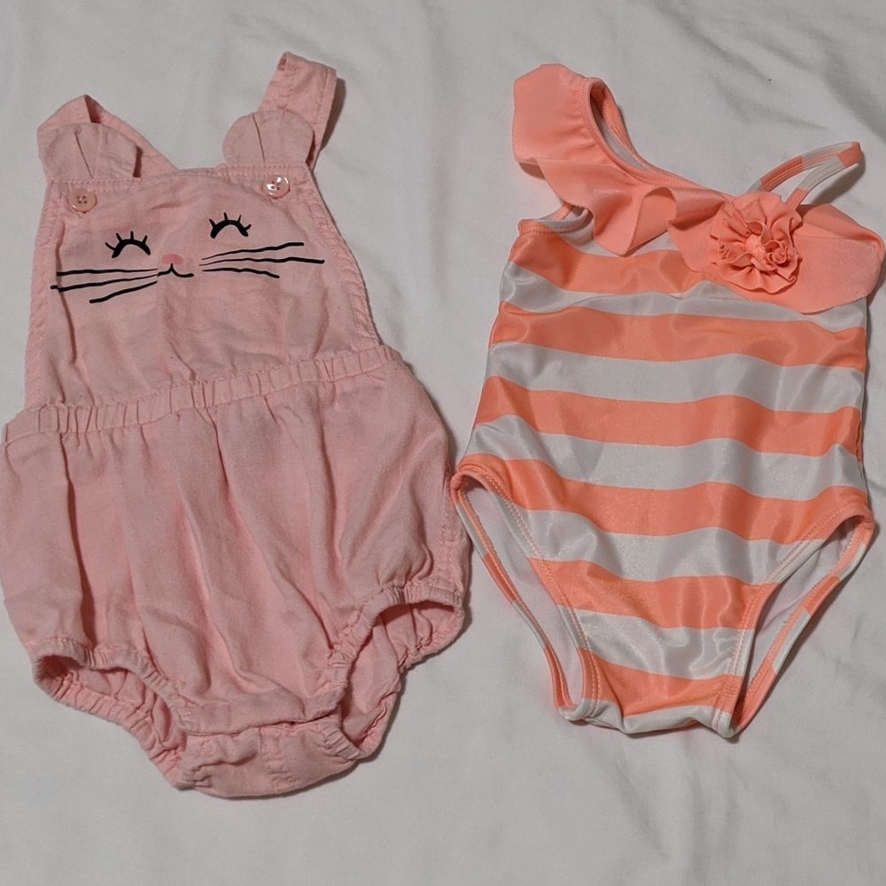 5pc 12mo Baby Girl Clothes Bundle - Picture 5 of 9